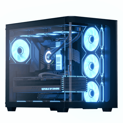 Aerocool P500C ARGB Mid Tower Case 4 Fan ARGB Black - AHW Store