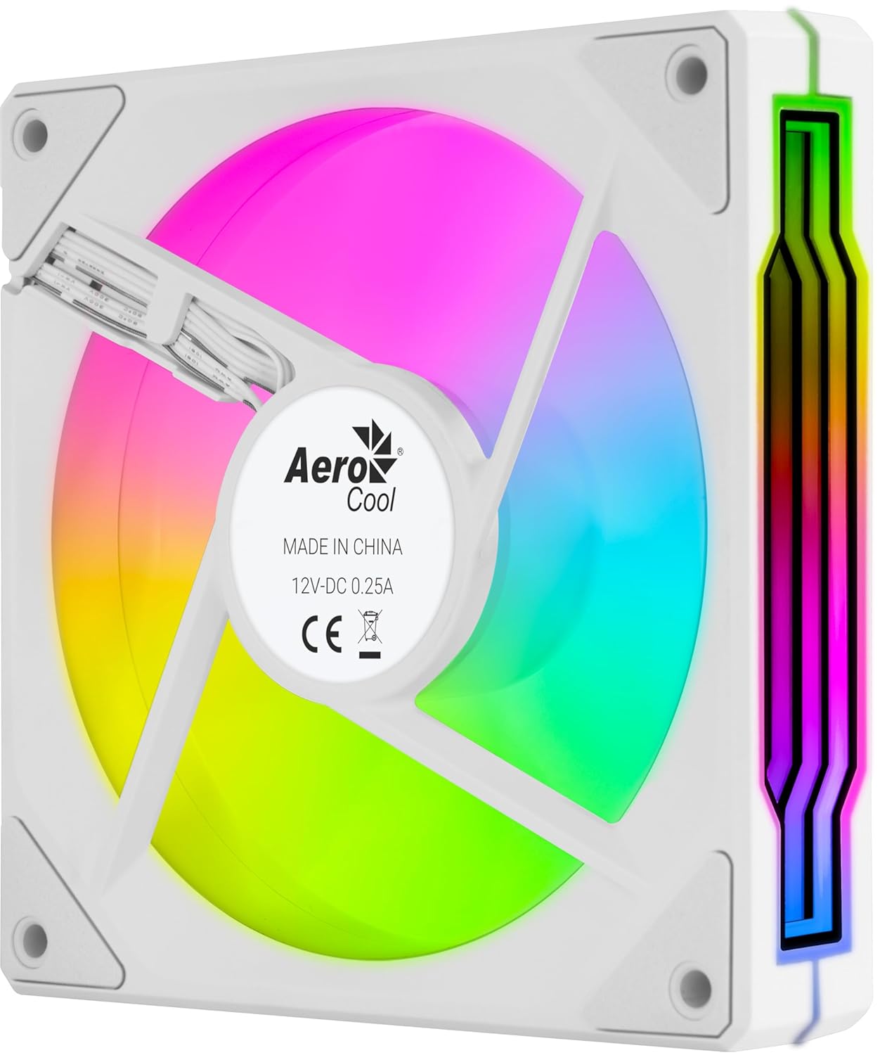 Aerocool Phantom M-3 Reverse 120mm ARGB White - AHW Store