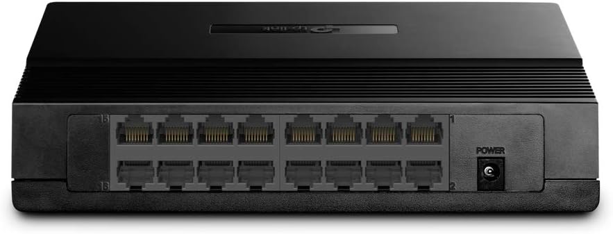 TP-Link TL-SF1016D 16-Port 10/100Mbps Desktop Switch Unmanaged Fast Ethernet Network Switch Fanless Plastic Housing Energy-Saving Technology