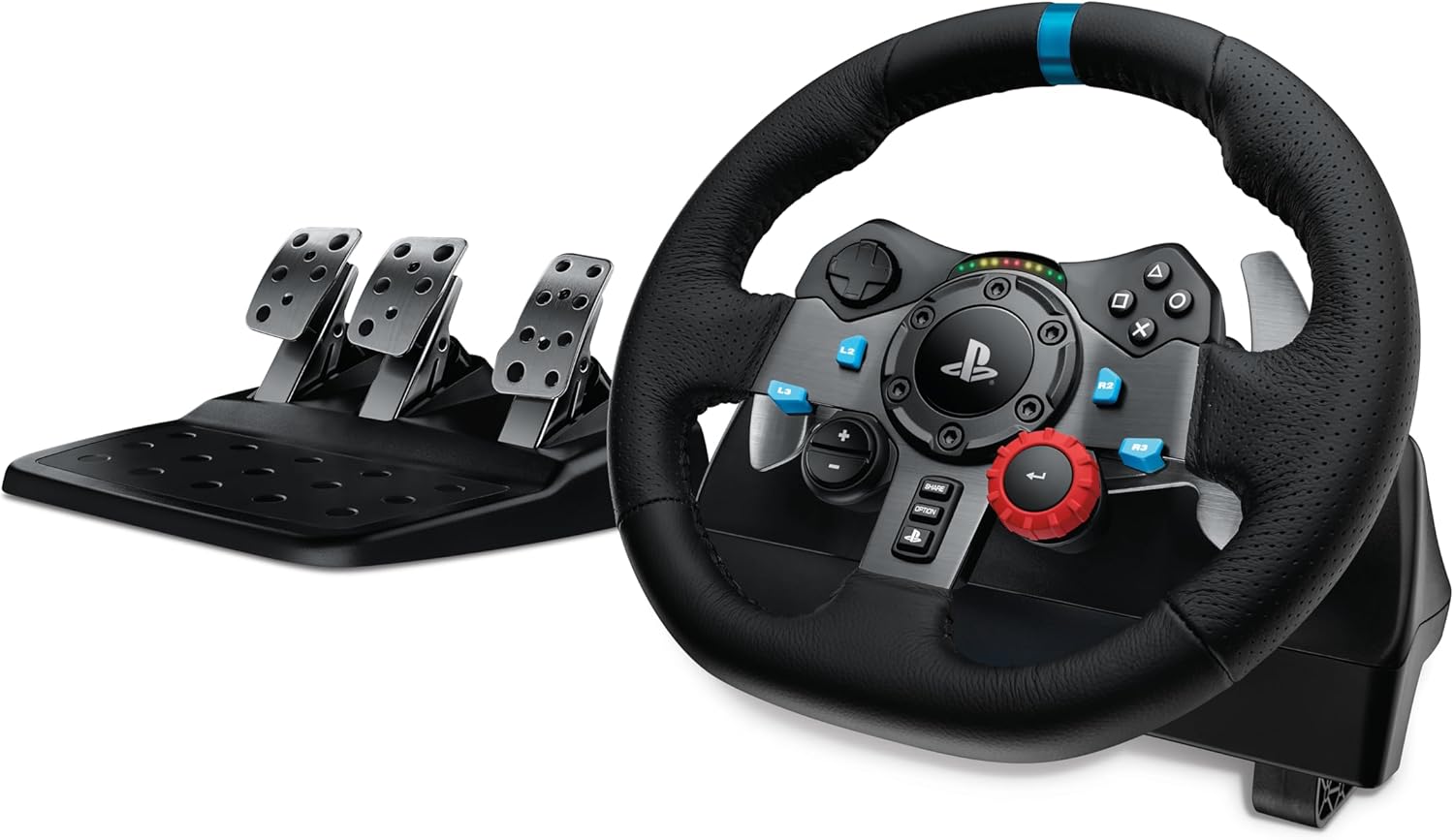 Logitech G29 Driving Force Racing Wheel and Floor Pedals, Real Force Feedback, Stainless Steel Paddl