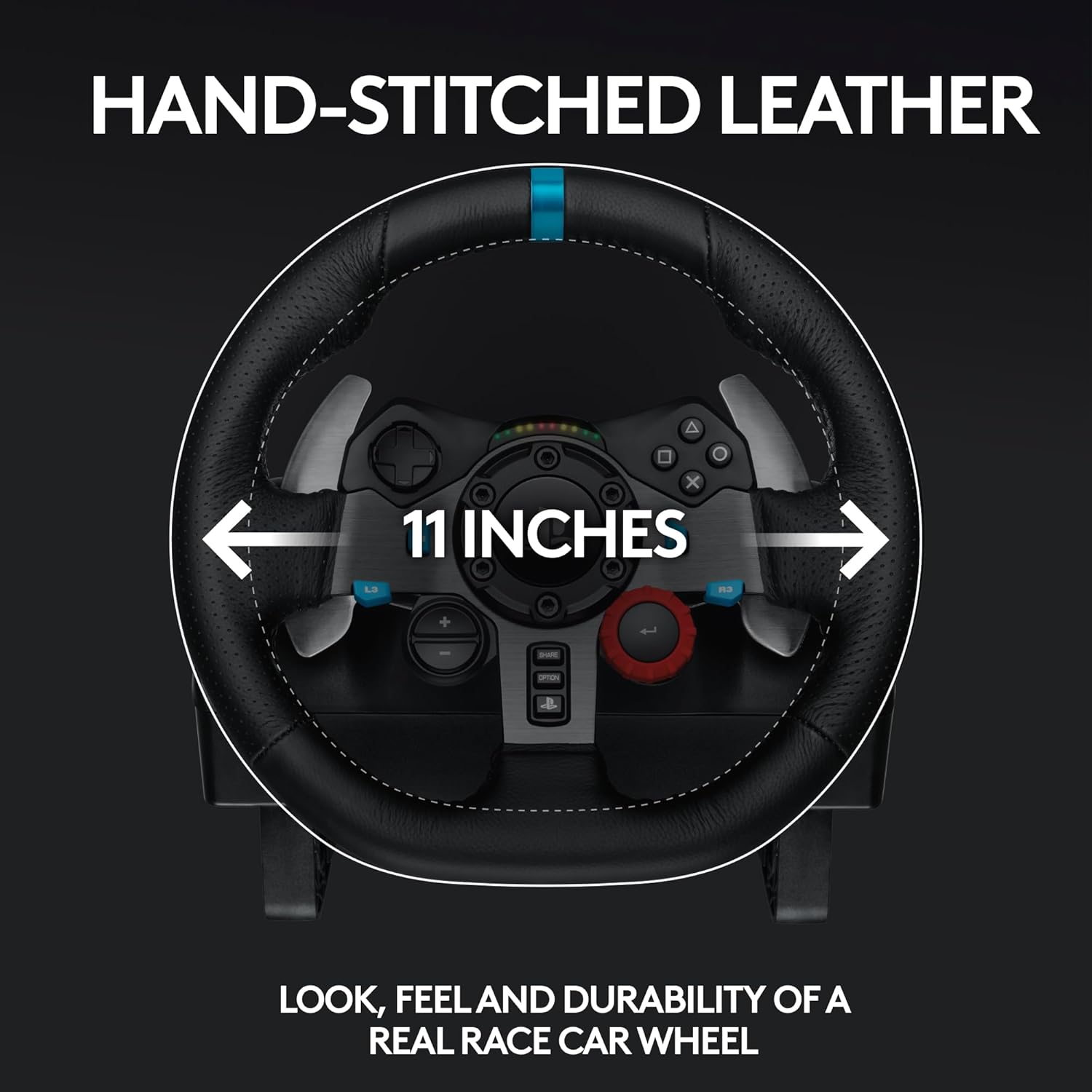 Logitech G29 Driving Force Racing Wheel and Floor Pedals, Real Force Feedback, Stainless Steel Paddl