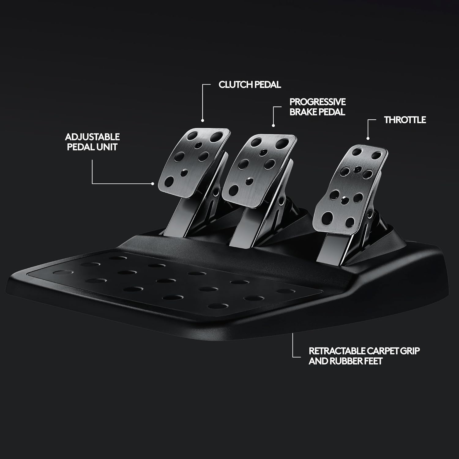 Logitech G29 Driving Force Racing Wheel and Floor Pedals, Real Force Feedback, Stainless Steel Paddl