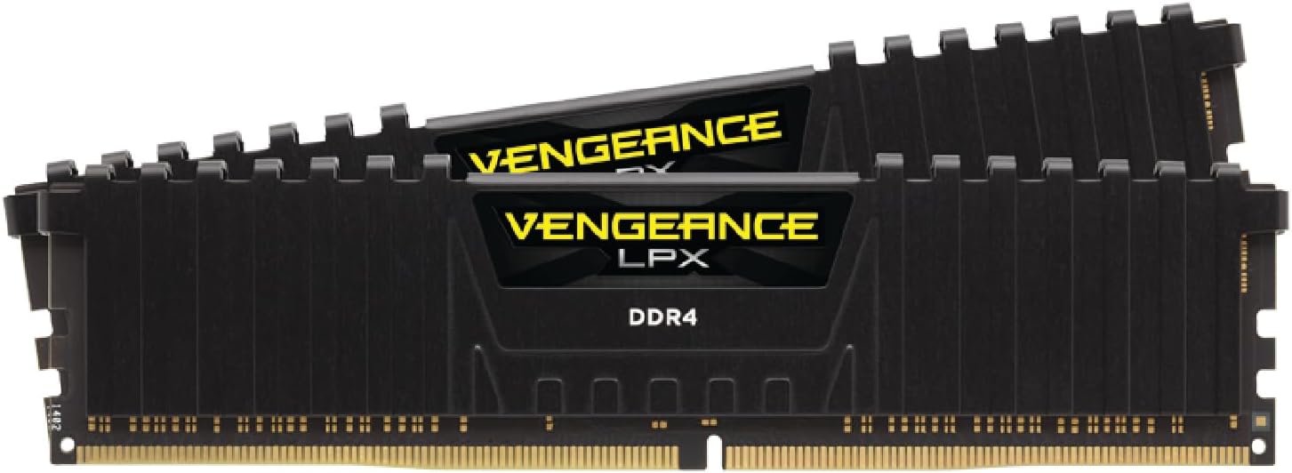 Corsair Vengeance LPX 16GB (2x8GB) DDR4 DRAM 3200MHz C16 Desktop Memory Kit - Black (CMK16GX4M2B3200