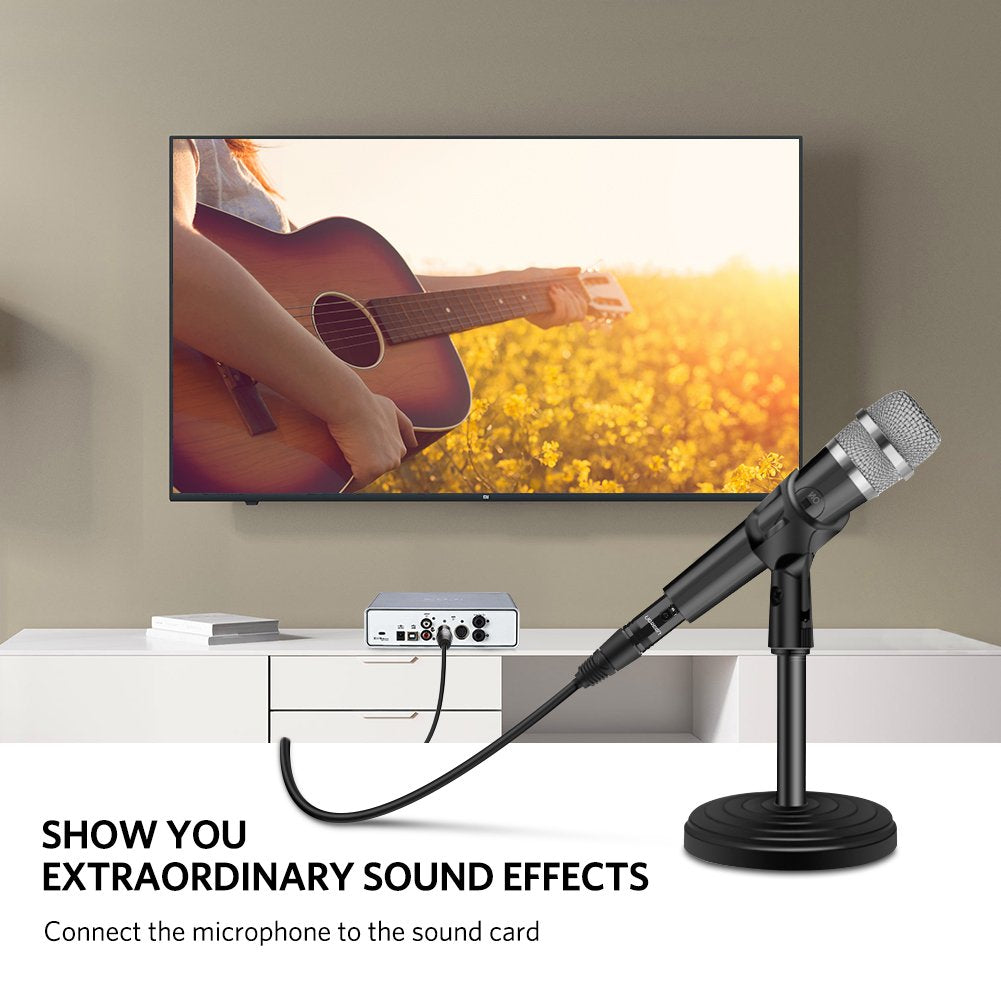 UGREEN 5M Balanced XLR Male to Female Microphone Extension Cable Premium Shielded Audio Jack Extender Cord for PA Systems Studio Recorders Amplifiers Mixers and Live Stage Speakers