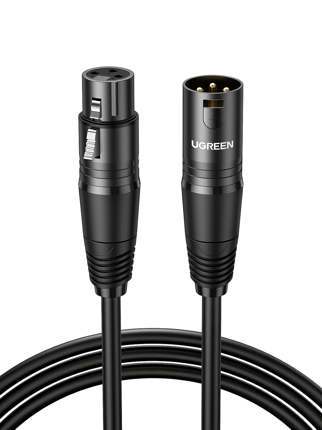 UGREEN 20714 XLR Extension Audio Cable 10 Meters Premium Microphone Male to Female Balanced Interconnect Cord for Professional Sound Mixers Studio Speakers AV130