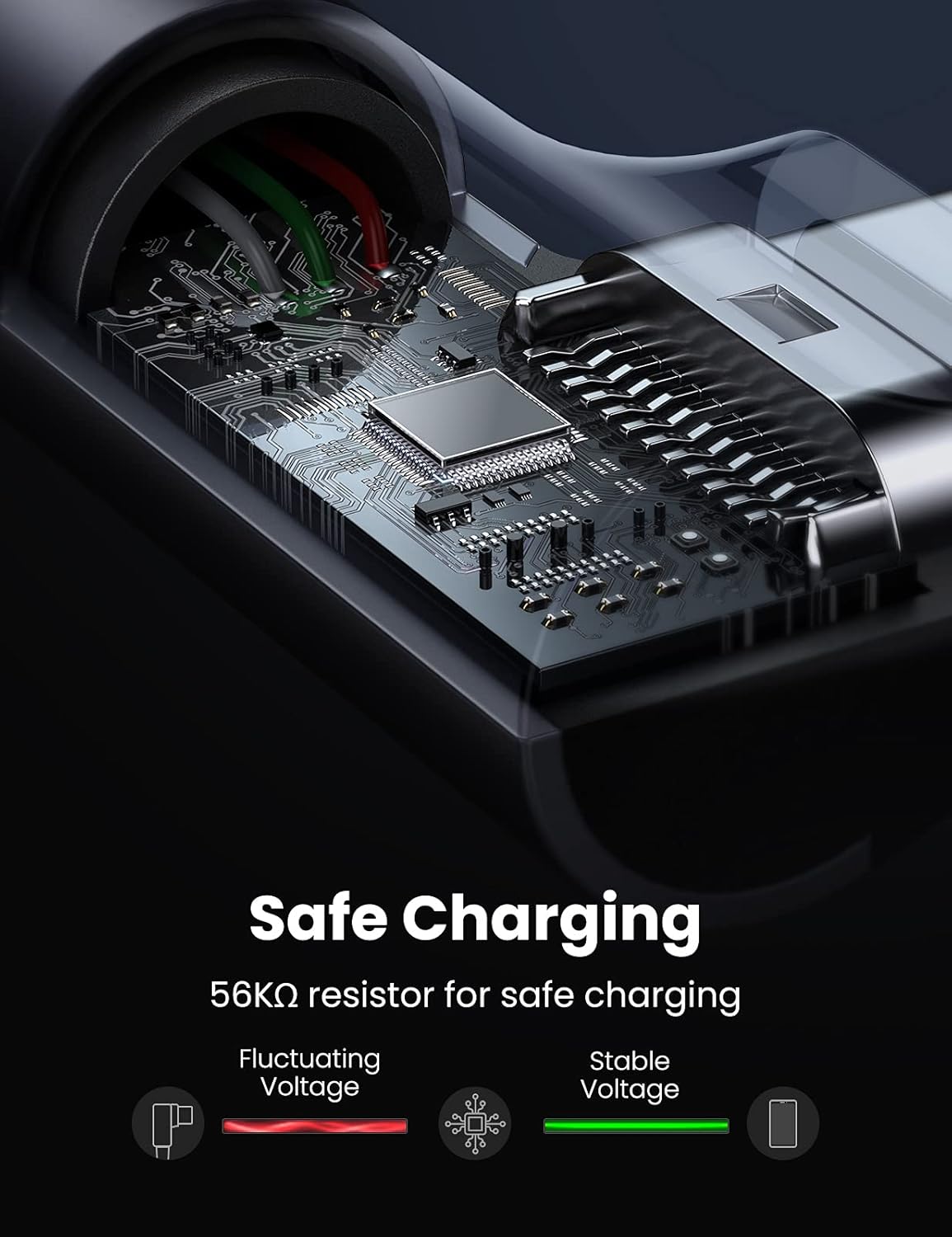 UGREEN Right Angle USB A to USB C Cable 1M