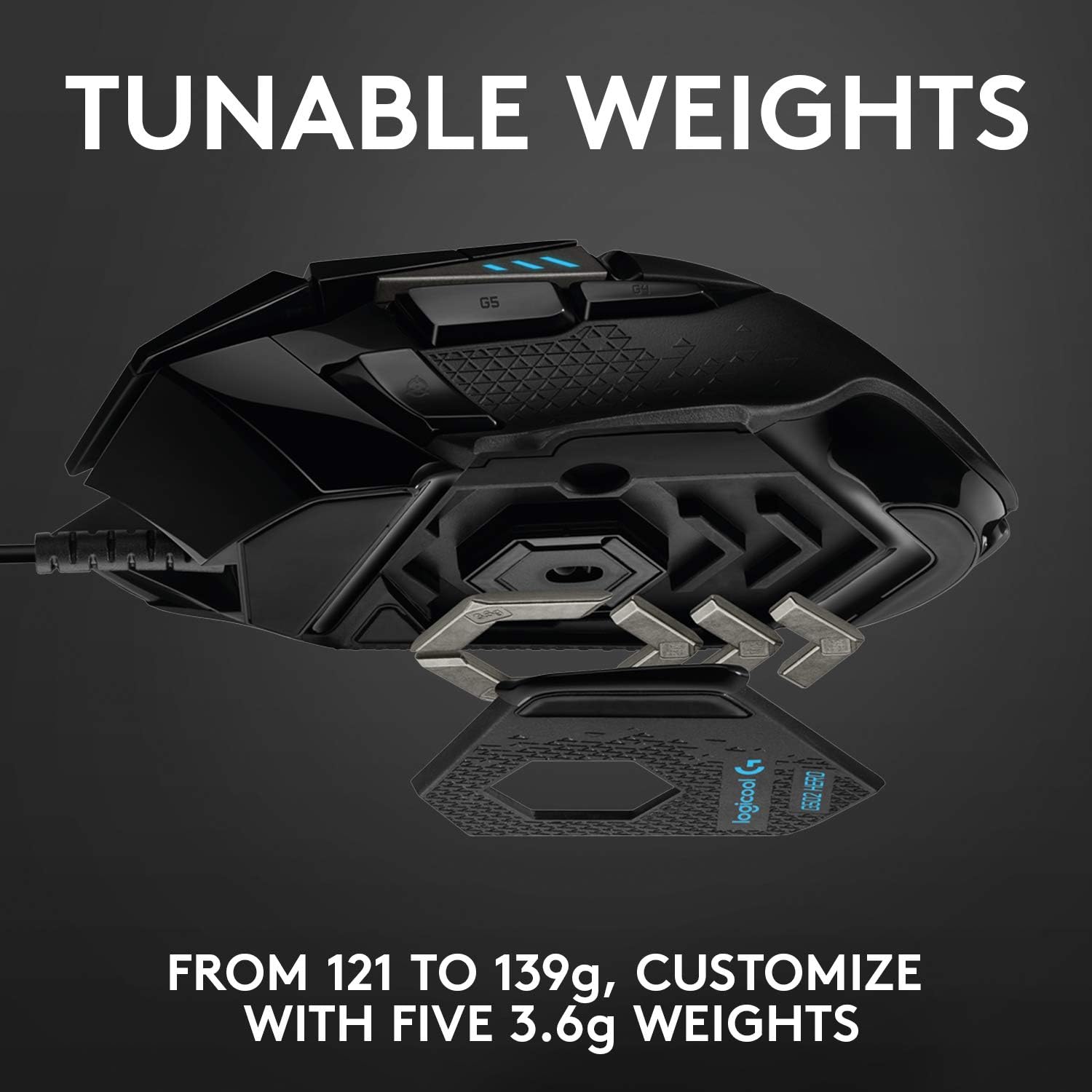 Logitech G502 HERO High Performance Gaming Mouse )