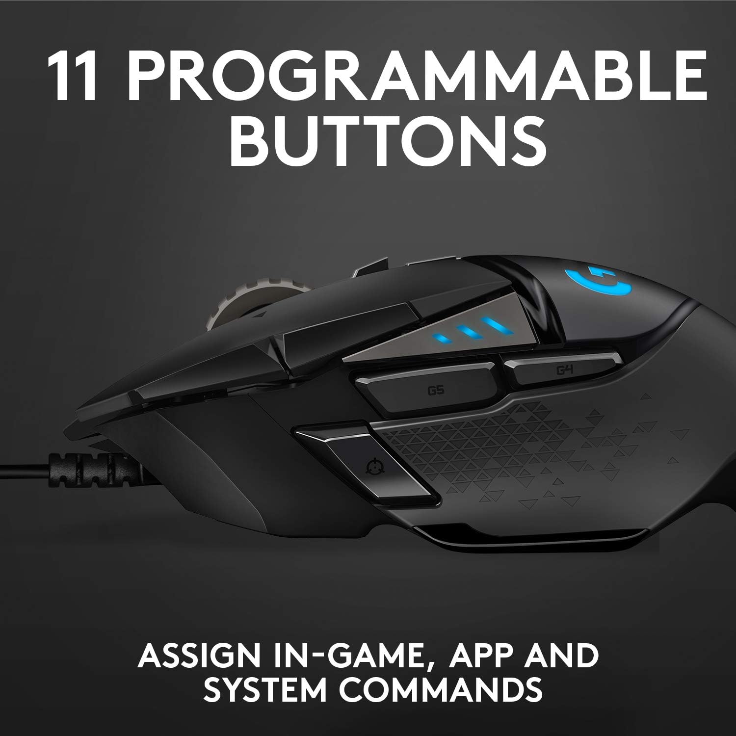 Logitech G502 HERO High Performance Gaming Mouse )