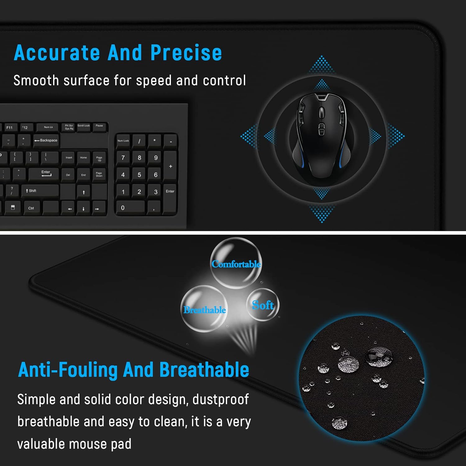 RGB Gaming Mouse Pad 90x40cm