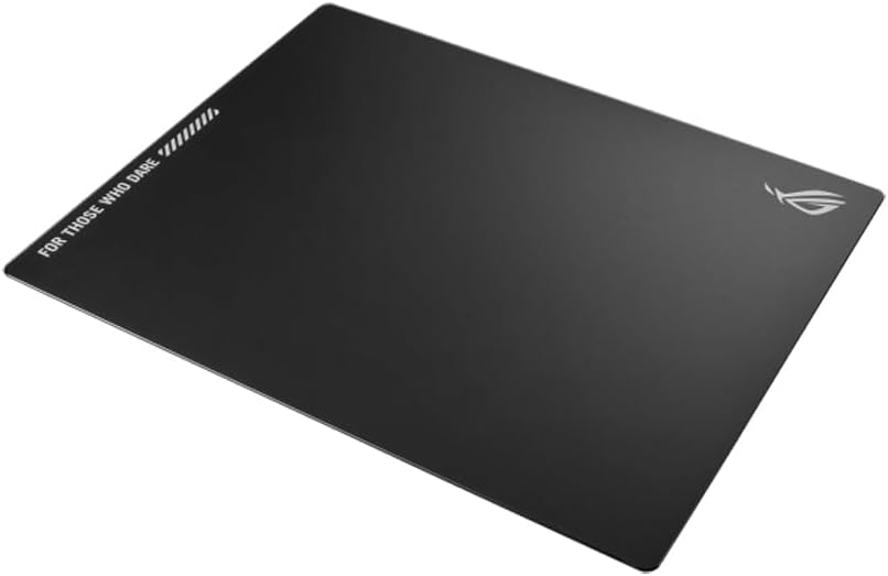 Asus ROG Moonstone Ace L Glass Gaming Mouse Pad, Ultra-smooth Surface, Noise-Reducing Design, 9H Tem