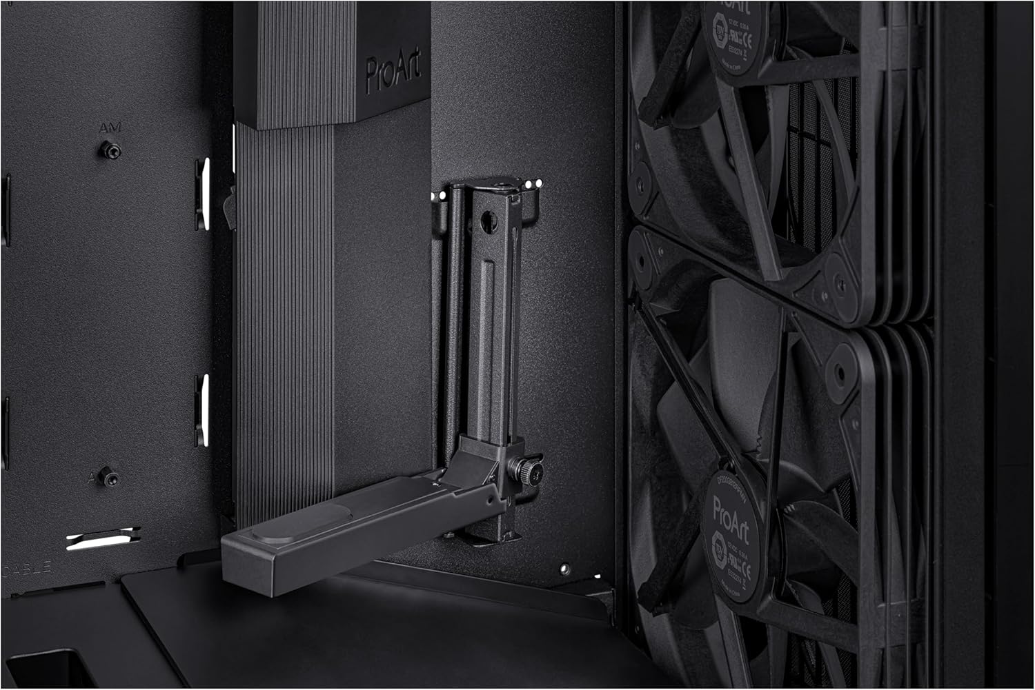 ASUS ProArt PA602 E-ATX computer case, 420 mm radiator support, one 140 mm and two 200mm pre-install