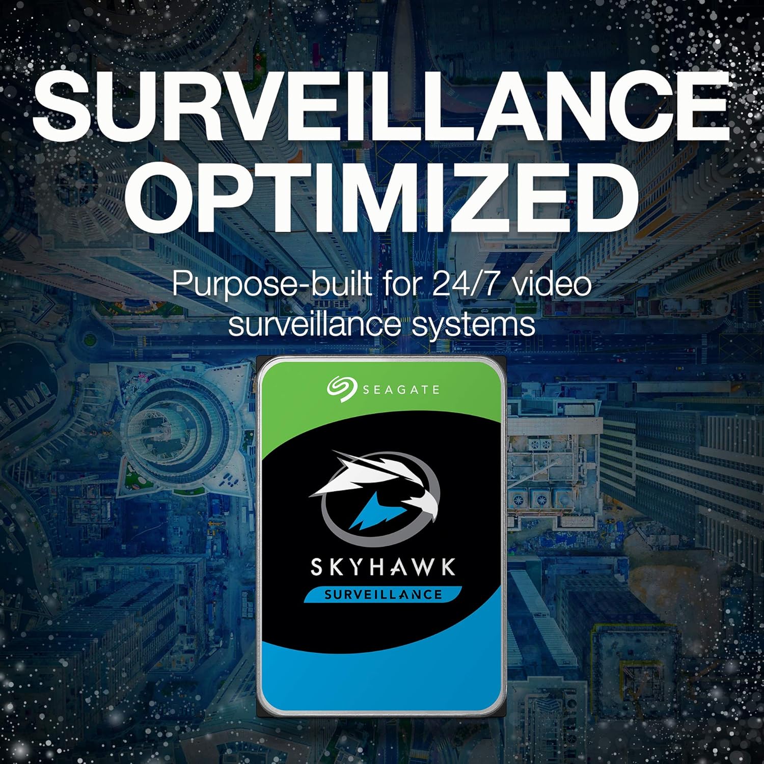 Seagate Bare Drives Skyhawk 8TB Surveillance Hard Drive SATA 6GB/S 256MB
