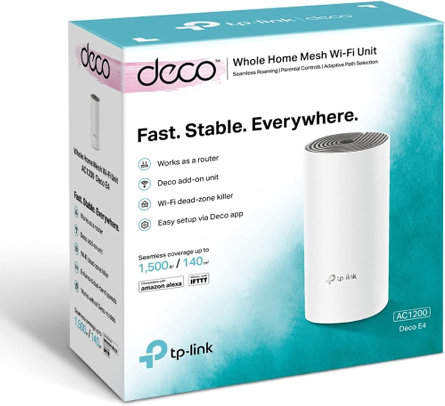 TP-Link Deco E4 AC1200 Mbps Mesh Wi-Fi System 1-Pack