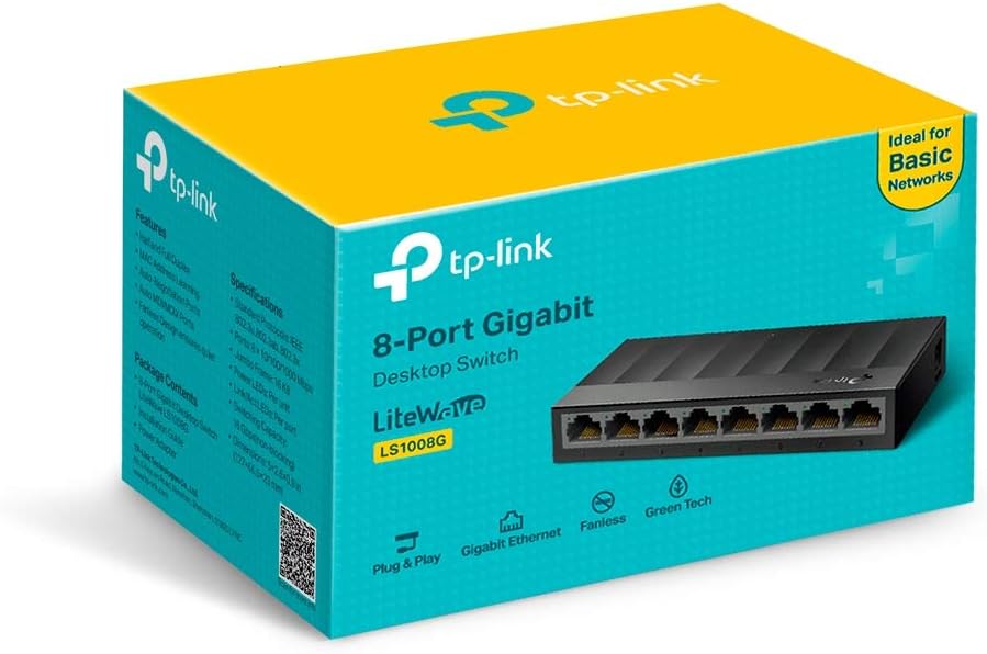 TP-Link Litewave 8-Port Gigabit Ethernet Switch LS1008G