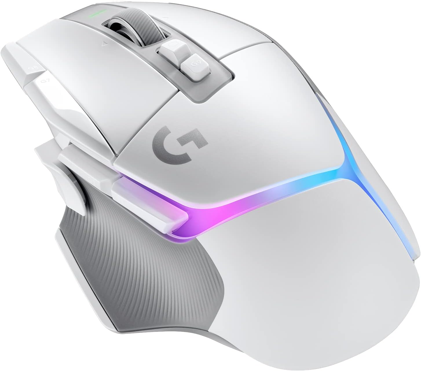 Logitech G G502 X PLUS LIGHTSPEED Wireless RGB Gaming Mouse LIGHTFORCE Hybrid Switches LIGHTSYNC RGB HERO 25K Sensor PC Mac Compatible - White