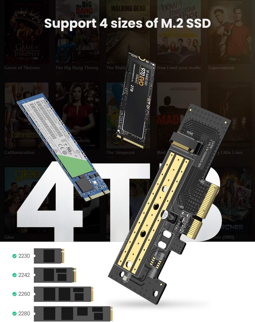 UGREEN M.2 NVMe to PCI-E 3.0 x4 Expansion Card