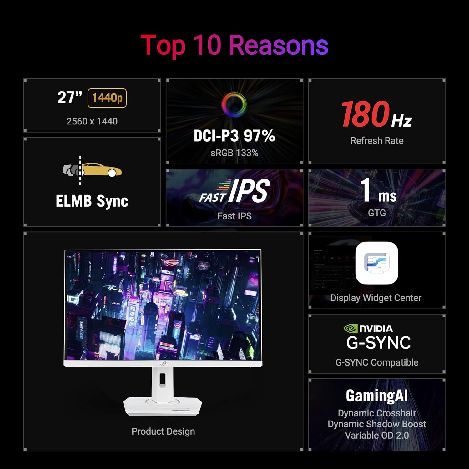ASUS ROG Strix XG27ACS 27 QHD Gaming Monitor