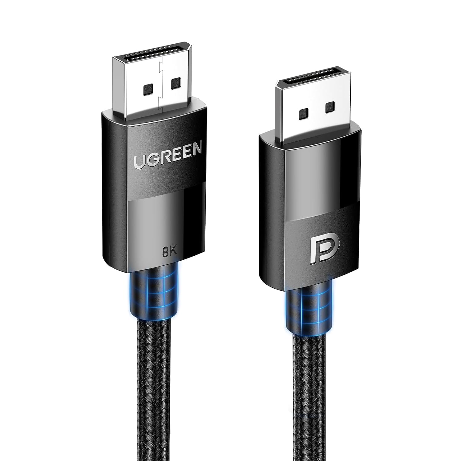UGREEN 8K DisplayPort Cable 1.4, DP to DP 2M, 8K@60Hz/4K@165Hz/2K@240Hz/1080P@240Hz, for Gaming Moni
