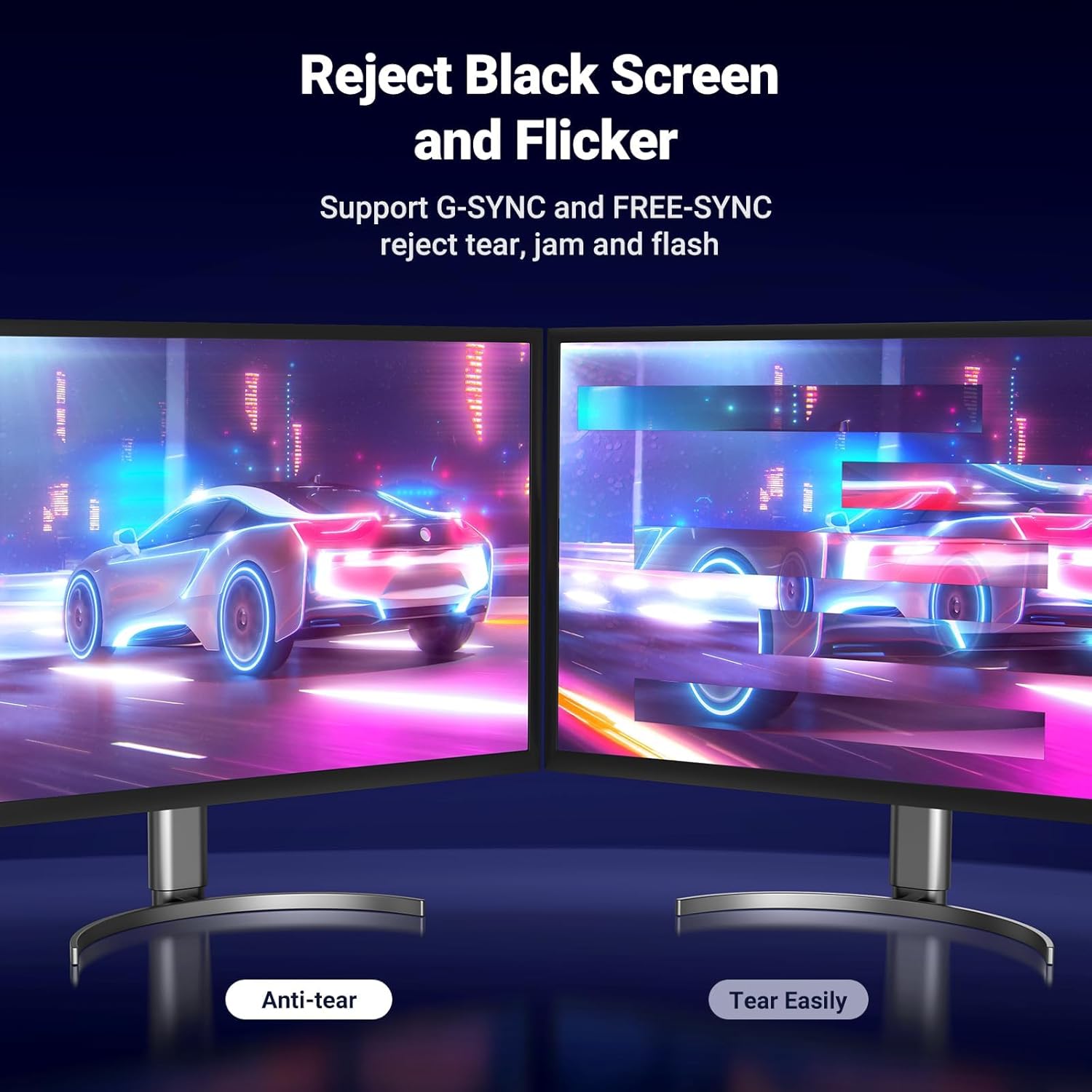 UGREEN 8K DisplayPort Cable 1.4, DP to DP 2M, 8K@60Hz/4K@165Hz/2K@240Hz/1080P@240Hz, for Gaming Moni