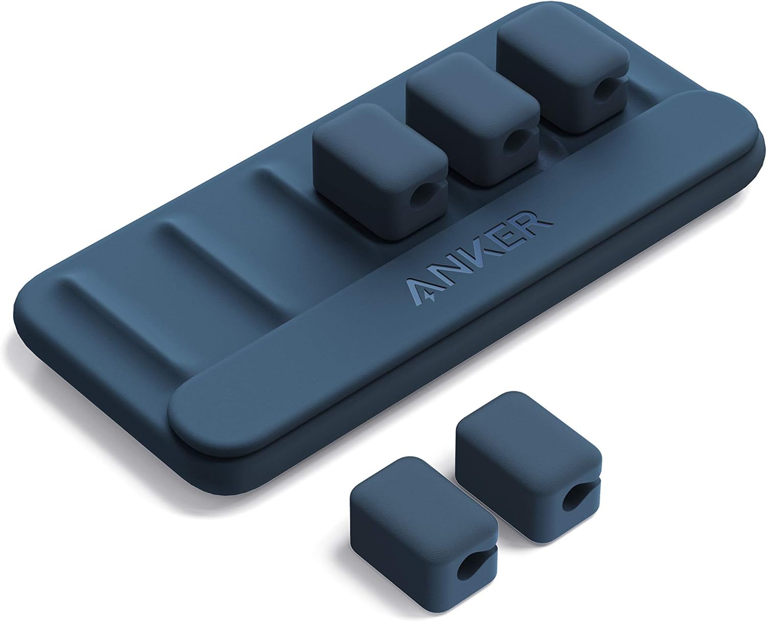 Anker Cable Management, Magnetic Cable Holder, Desktop Cable Ties, 5 Clips for Lightning Cable, USB-