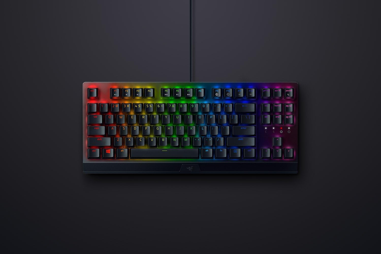 Razer BlackWidow V3 Tenkeyless, Razer Green Switches, Tactile and Clicky, ABS Keycaps, RGB - Black