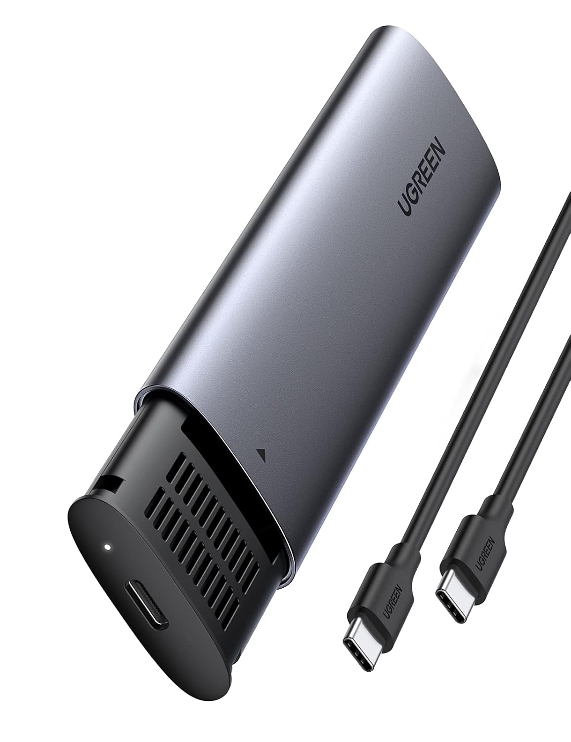 UGREEN M.2 NVMe SSD Enclosure Aluminum 10Gbps USB C 3.1 Gen 2 to PCIe M-Key Solid State Drive External Adapter Case Compatible with MacBook Pro and Samsung or WD 2280 2260 2242 2230