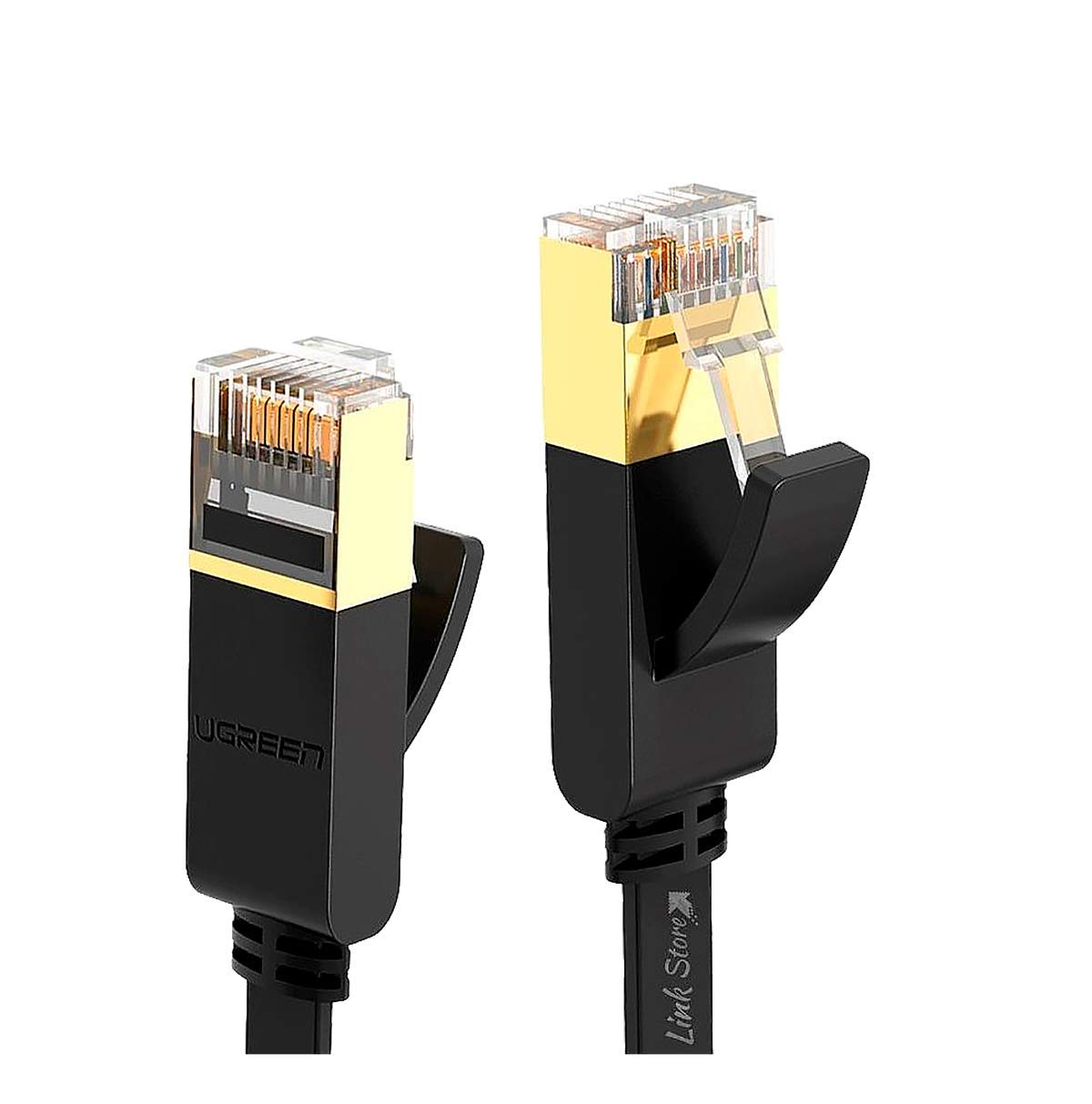 UGREEN Cat 7 U/FTP Lan Cable Flat Design 15m (Black)