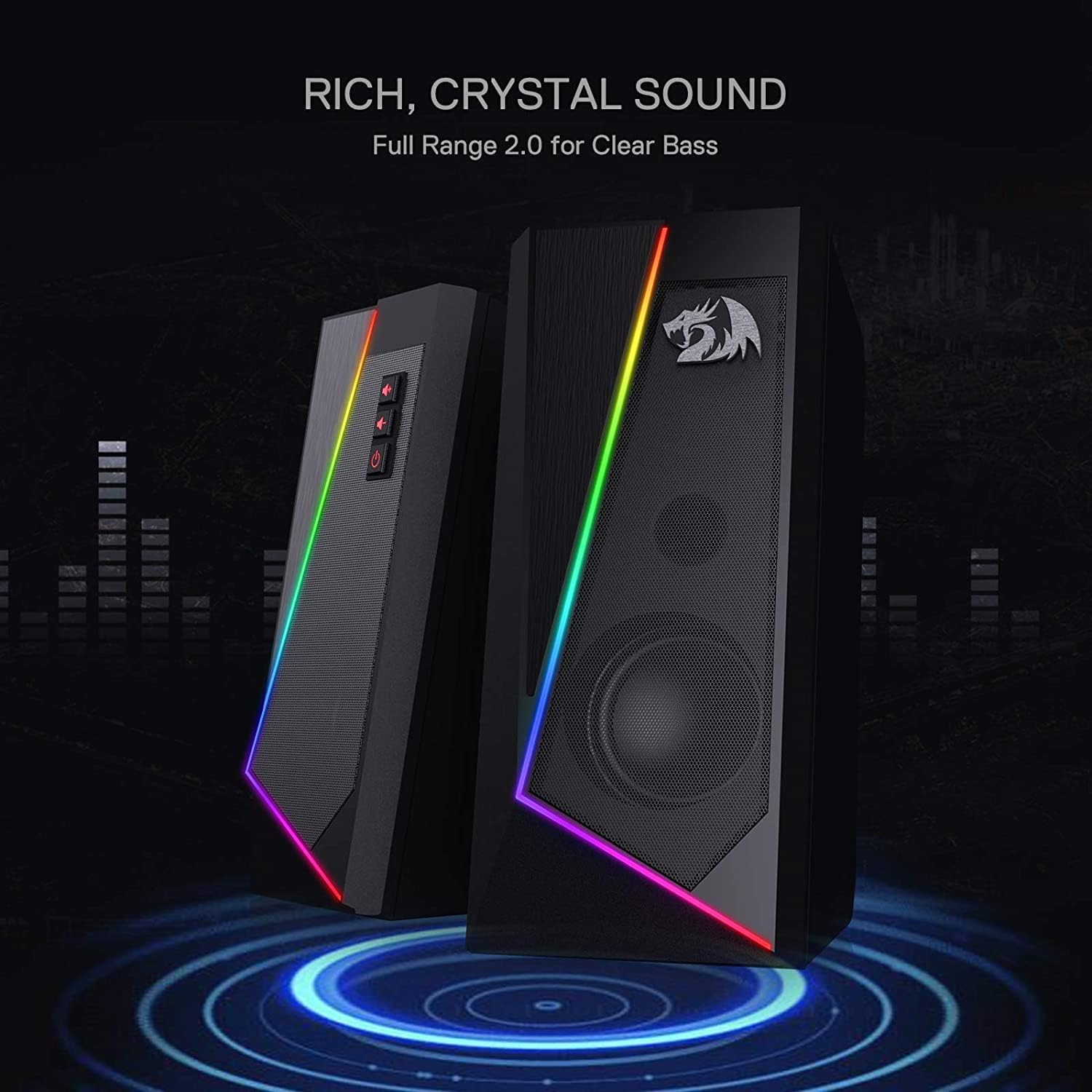 Redragon GS520 Anvil RGB Stereo Speakers
