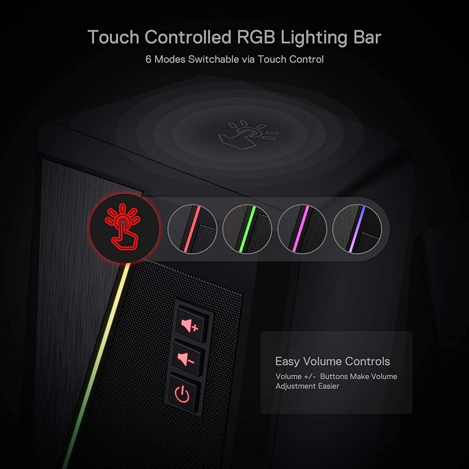 Redragon GS520 Anvil RGB Stereo Speakers