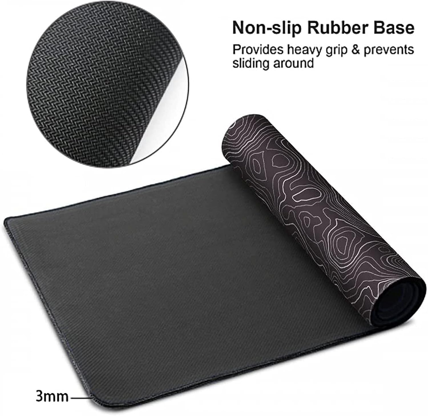 AQQA CHMIJ Large Mouse Pad Matï¼ˆ11.8x31.5 in Extended Gaming Mouse Pad with Non-Slip Rubber Base,Ba
