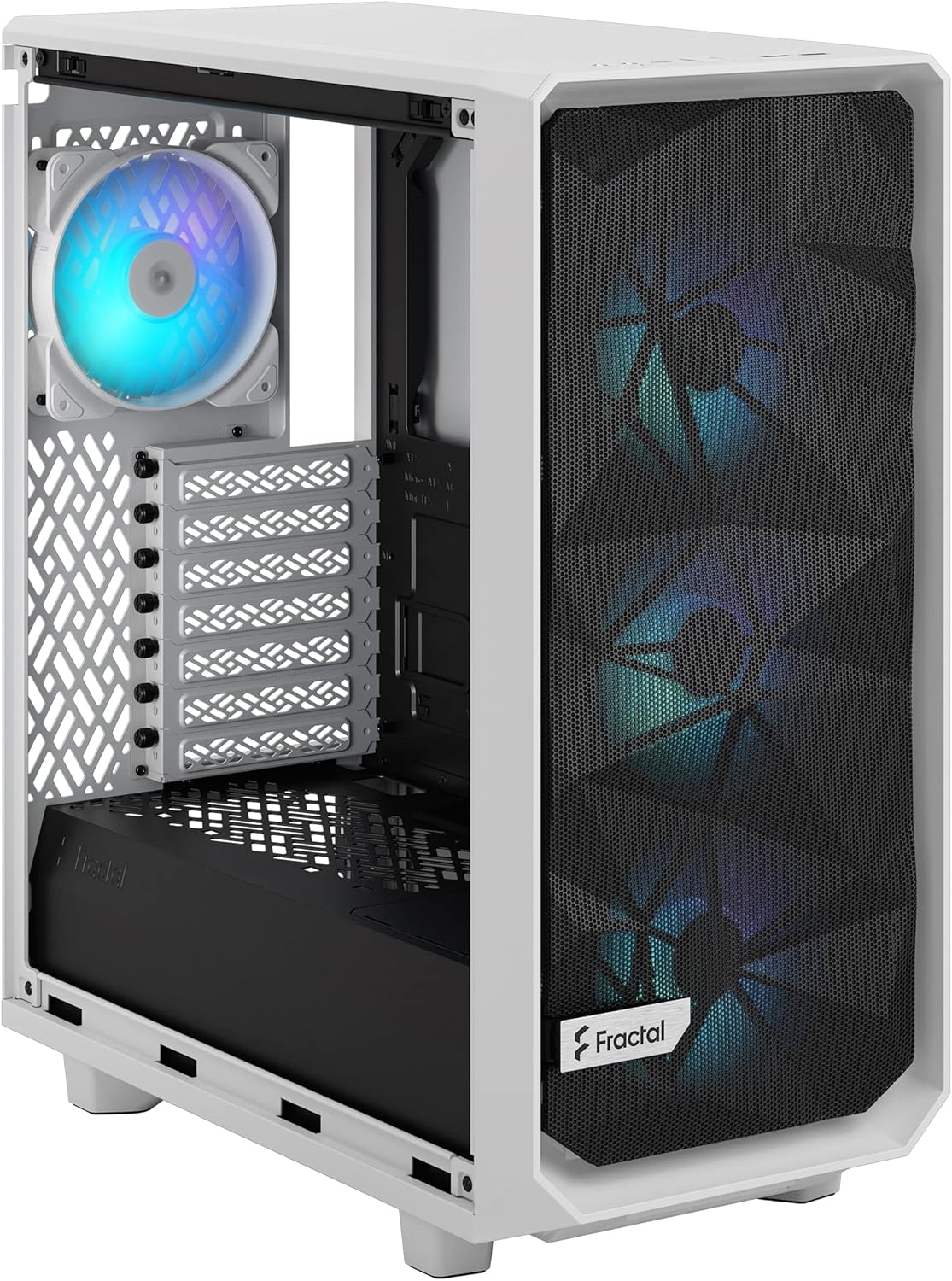 Fractal Design Meshify 2 Compact White TG Clear tint - RGB