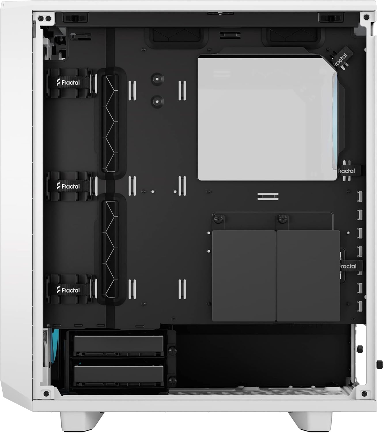 Fractal Design Meshify 2 Compact White TG Clear tint - RGB