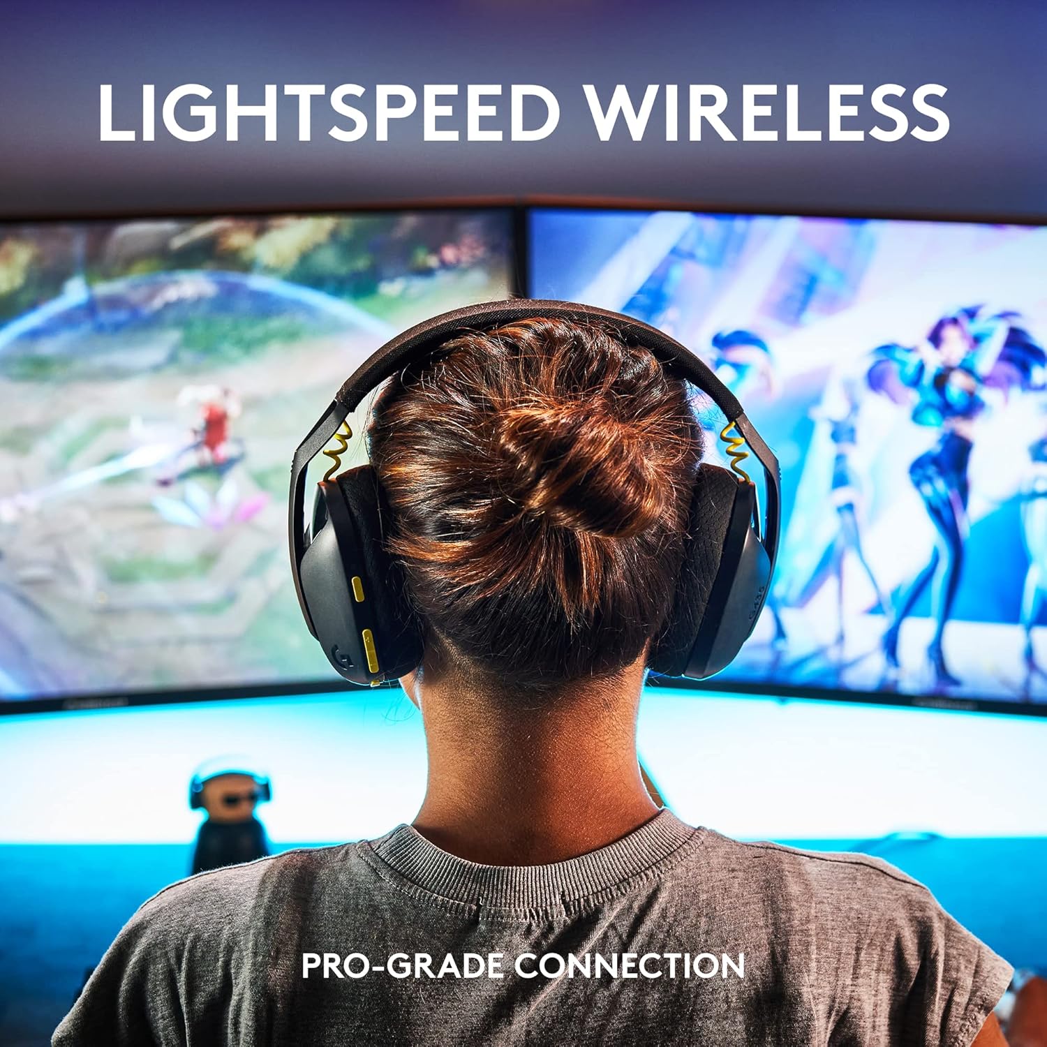 Logitech G435 LIGHTSPEED Wireless Bluetooth Gaming Headset - Lightweight, built-in mics, 18h battery