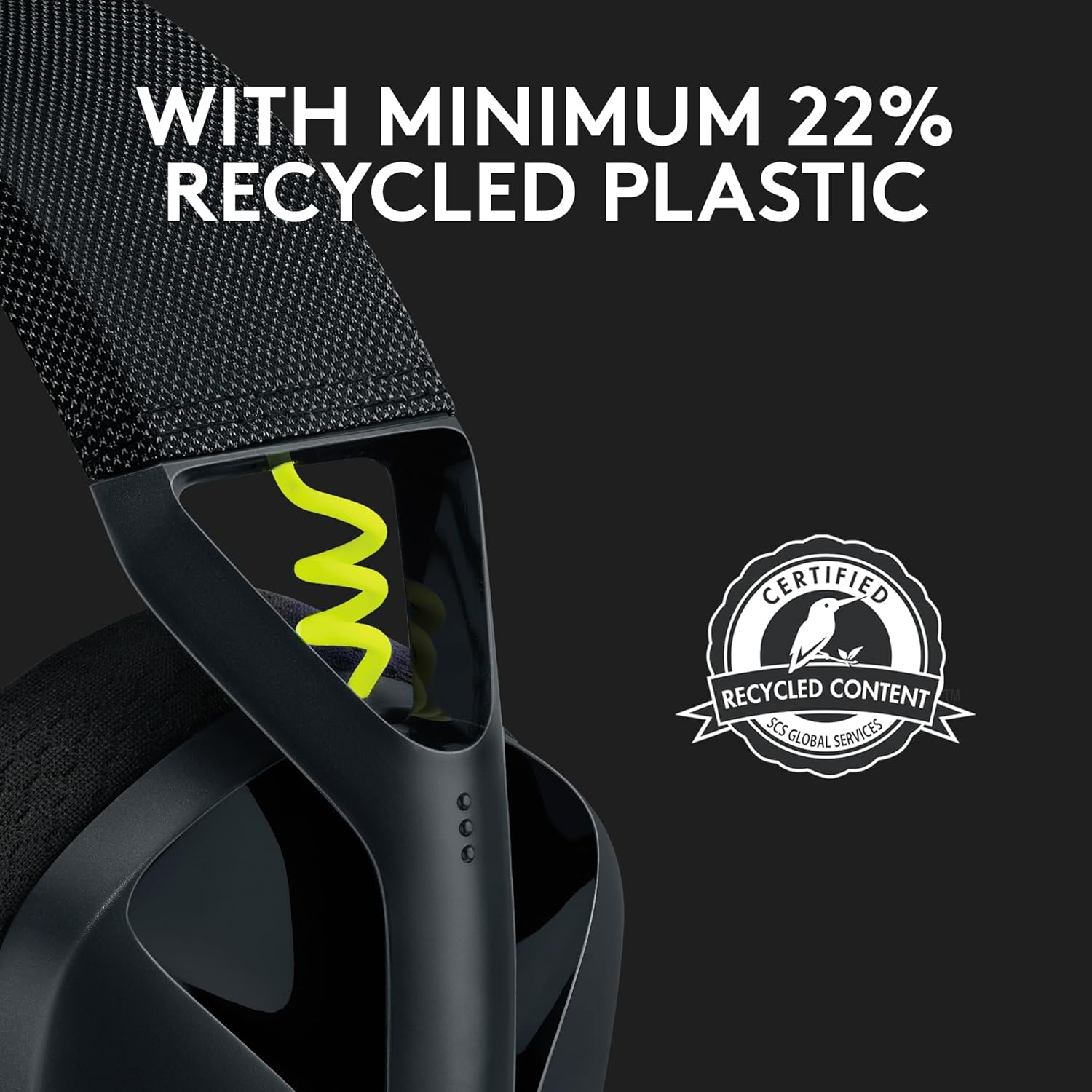 Logitech G435 LIGHTSPEED Wireless Bluetooth Gaming Headset - Lightweight, built-in mics, 18h battery