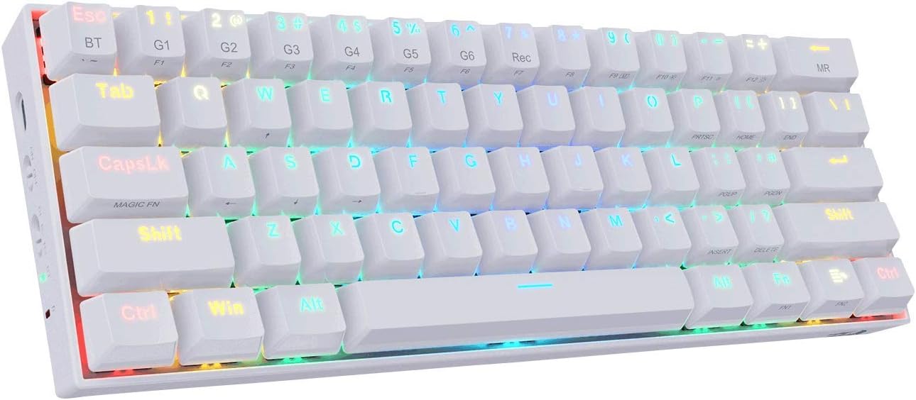 Redragon K530 Draconic 60Percent RGB Bluetooth/Wired Mechanical Gaming Keyboard - Brown Switches Blu
