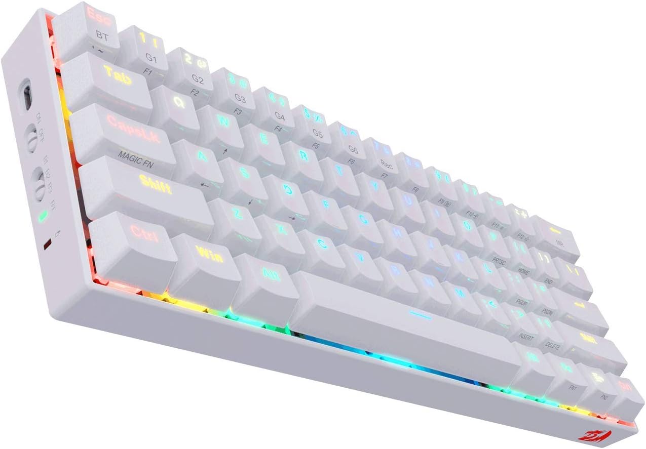 Redragon K530 Draconic 60Percent RGB Bluetooth/Wired Mechanical Gaming Keyboard - Brown Switches Blu