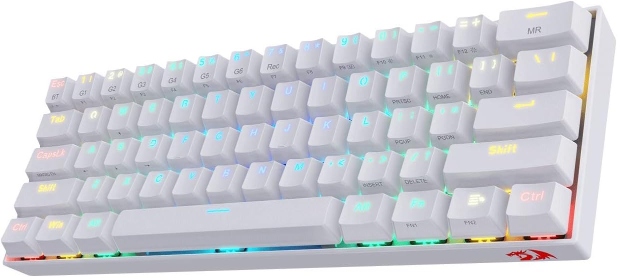 Redragon K530 Draconic 60Percent RGB Bluetooth/Wired Mechanical Gaming Keyboard - Brown Switches Blu