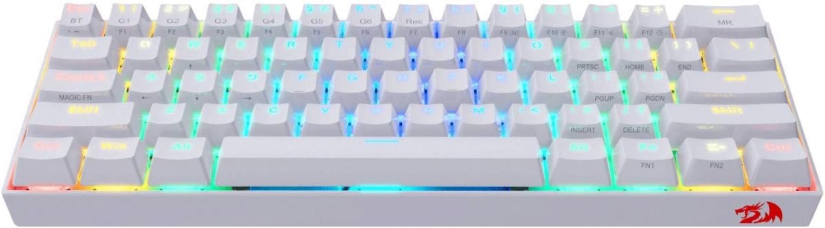 Redragon K530 Draconic 60Percent RGB Bluetooth/Wired Mechanical Gaming Keyboard - Brown Switches Blu