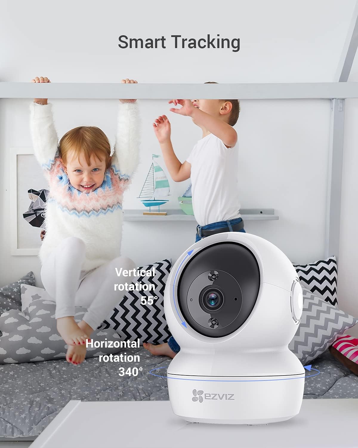 EZVIZ CS-TY1 1080p 360-Degree WiFi Smart Home Security Camera, Intelligent Surveillance Camera with