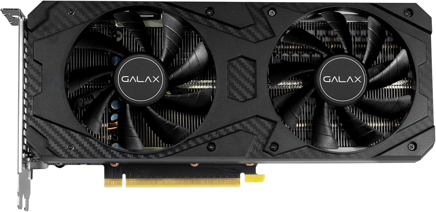 GALAX GeForce RTX 3060 1-Click OC 12GB GDDR6 Graphics Card Black