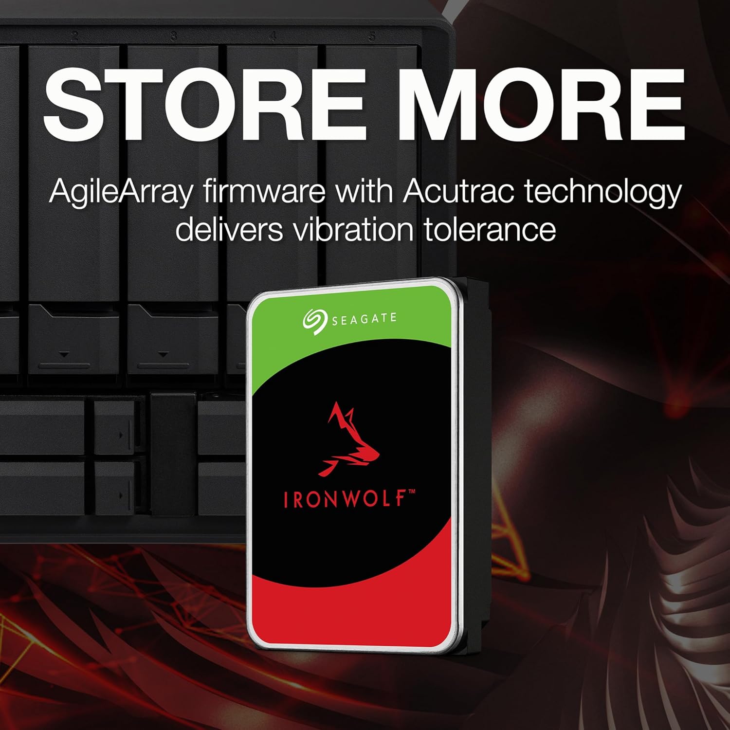 Seagate IronWolf 10TB NAS Internal Hard Drive SATA 6GB/s 7,200 RPM