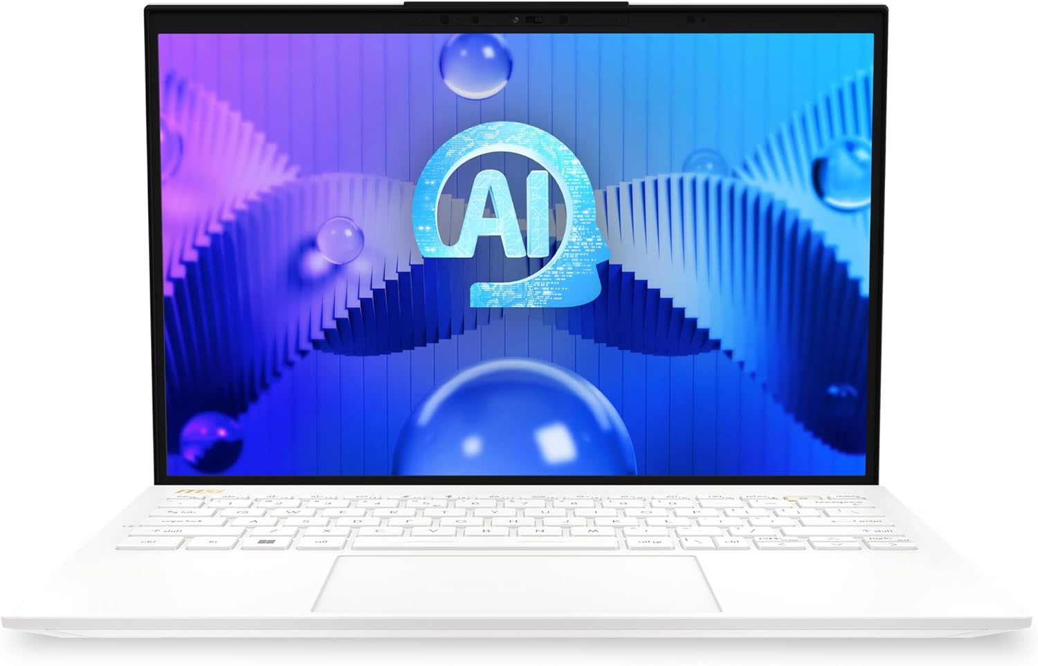 MSI Prestige 13 AI Evo A1MG Intel Ultra 7 Processor 155H 16GB RAM DDR5 Intel Arc Graphics 512GB SSD 13.3" 2.8K OLED Windows 11 White 2 Years