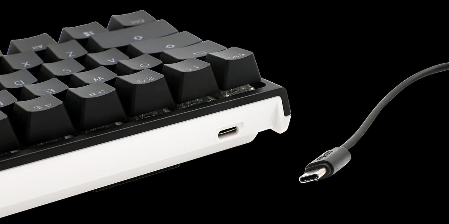 Ducky 2 Mini v2 RGB 60% Double Shot PBT Mechanical Keyboard (Cherry mx Blue)