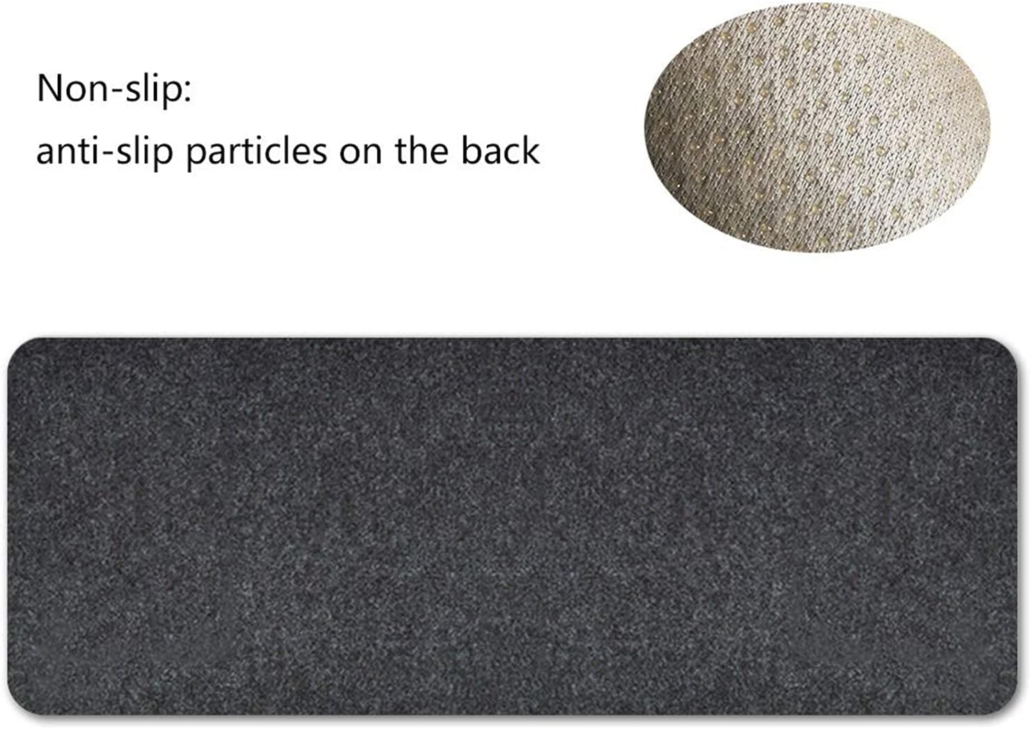 Extended Felt Desk Pad Gaming Mouse Pad 80x30cm Dark Gray