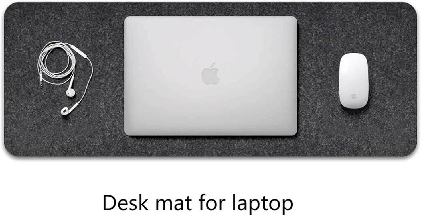 Extended Felt Desk Pad Gaming Mouse Pad 80x30cm Dark Gray