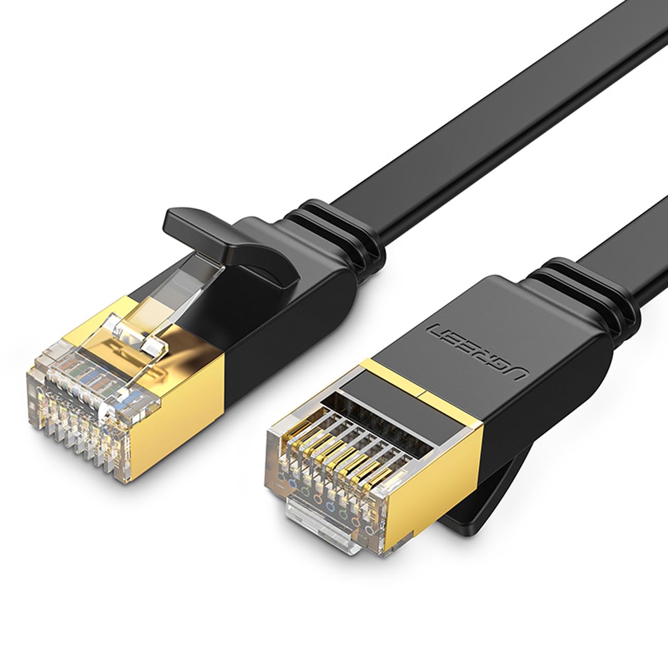 UGREEN Cat 7 U/FTP Lan Cable Flat Design 0.5m (Black)