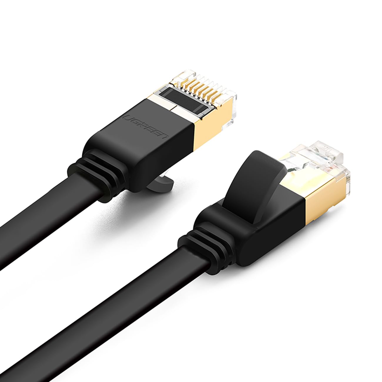 UGREEN Cat 7 U/FTP Lan Cable Flat Design 0.5m (Black)