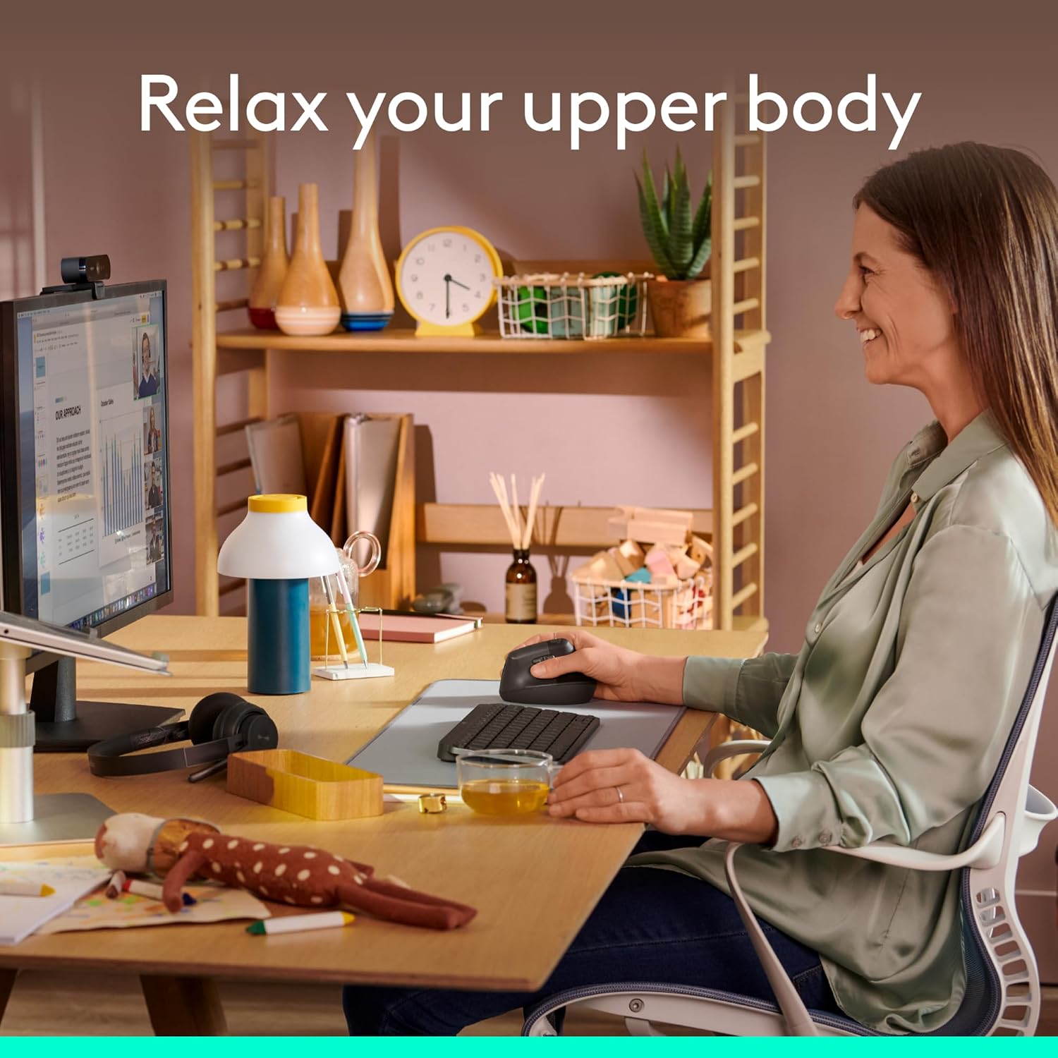 Logitech Lift Vertical Ergonomic Mouse Wireless