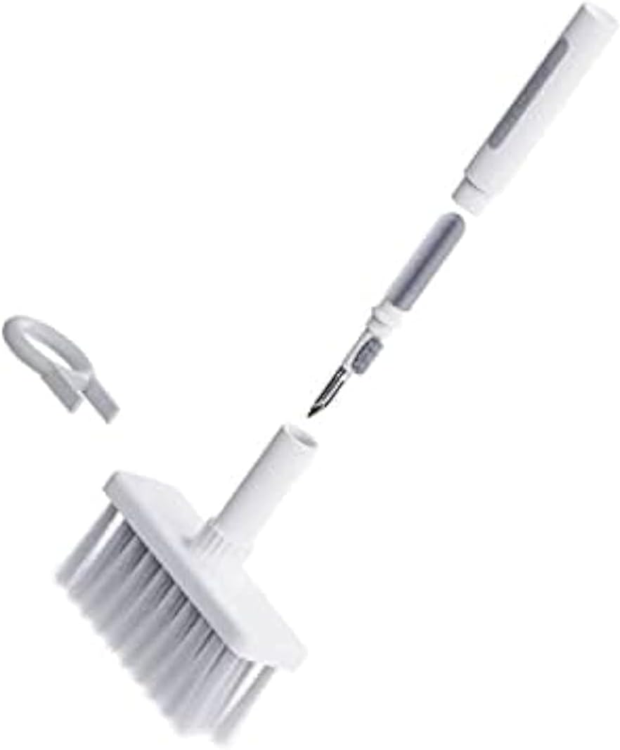 Hagibis 5-in-1 Versatile Soft Cleaning Brush Keyboard AirPods Camera Lens Laptop Cleaning Kit With Keycap Puller (White)