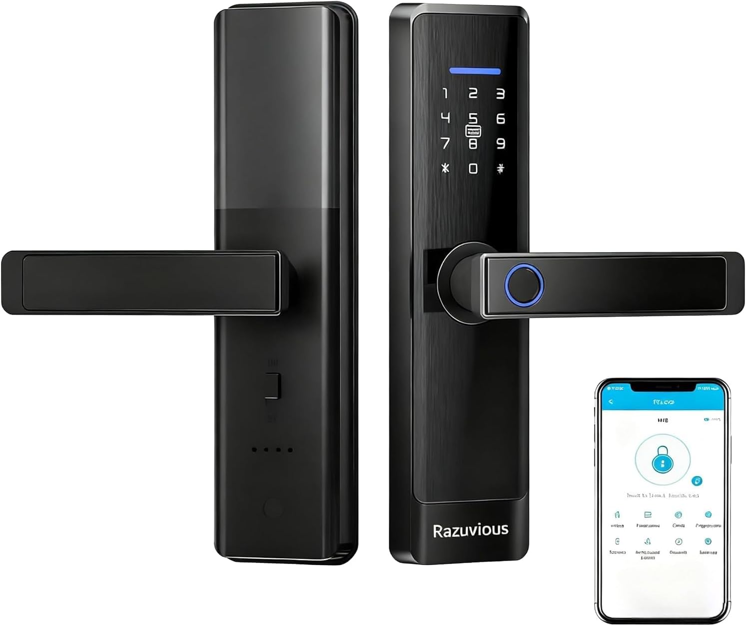 Razuvious Smart Fingerprint Bluetooth Lock